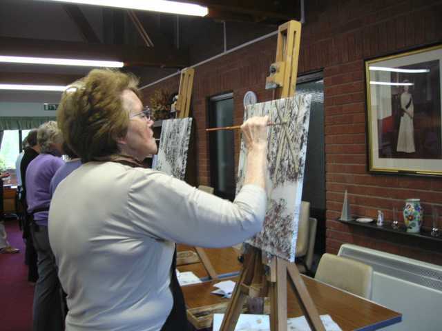 art class in shropshire learn to paint